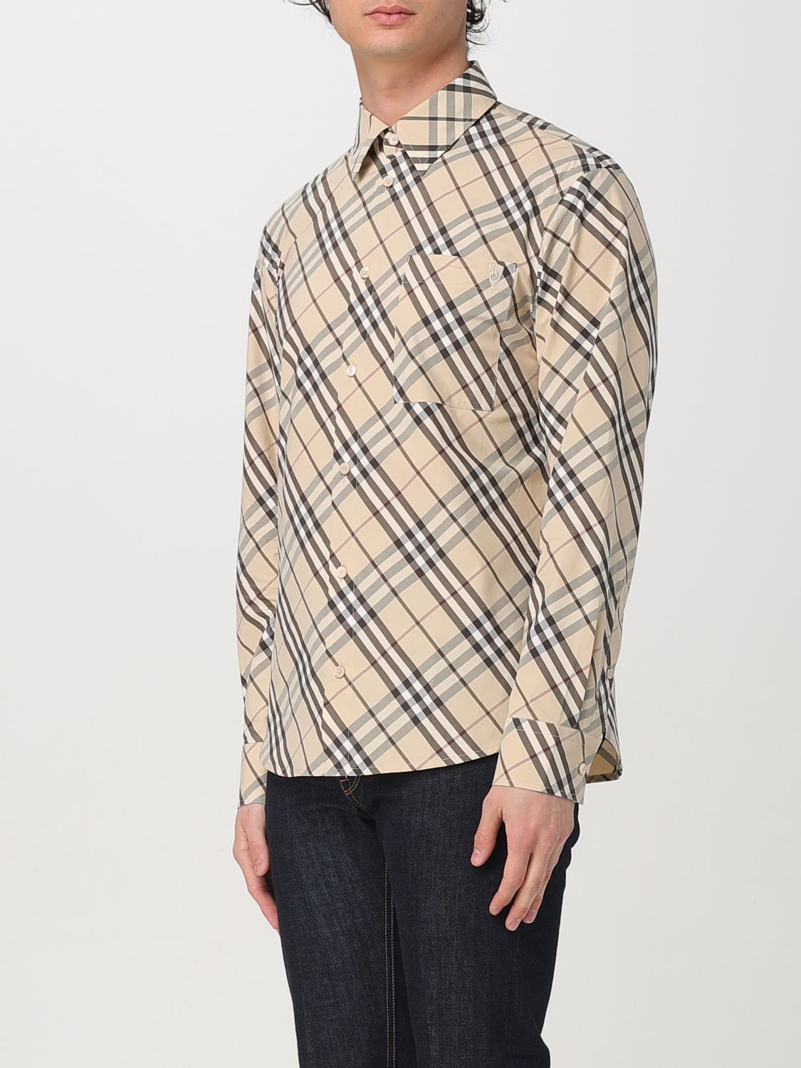 Burberry Shirt Men Beige