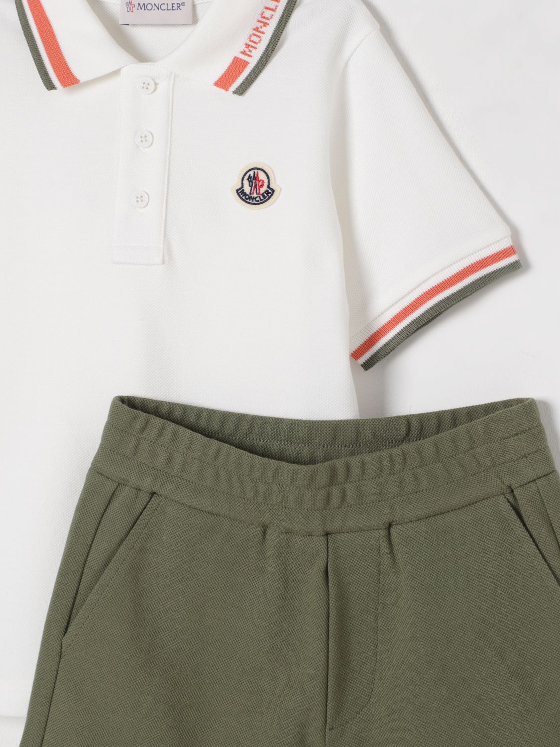 Moncler Clothing Set Kids Green