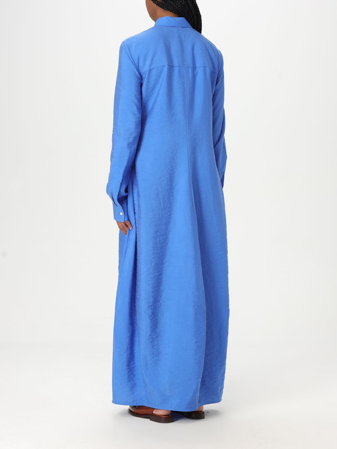 Toteme Dress Woman Gnawed Blue