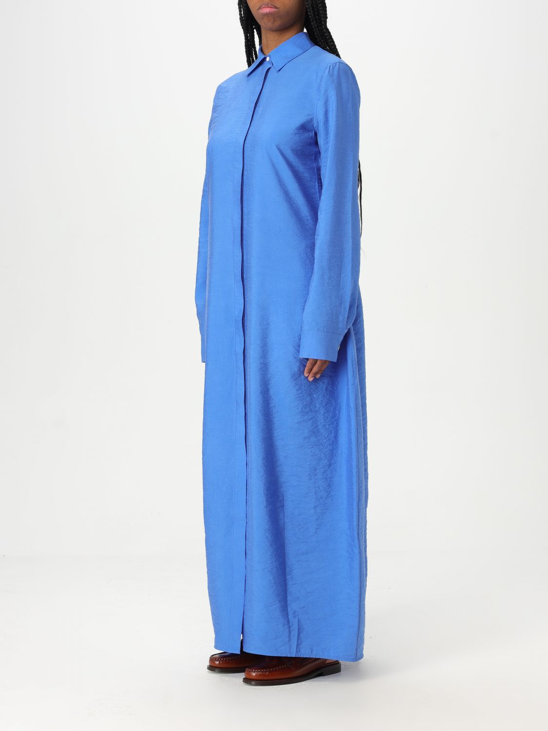 Toteme Dress Woman Gnawed Blue