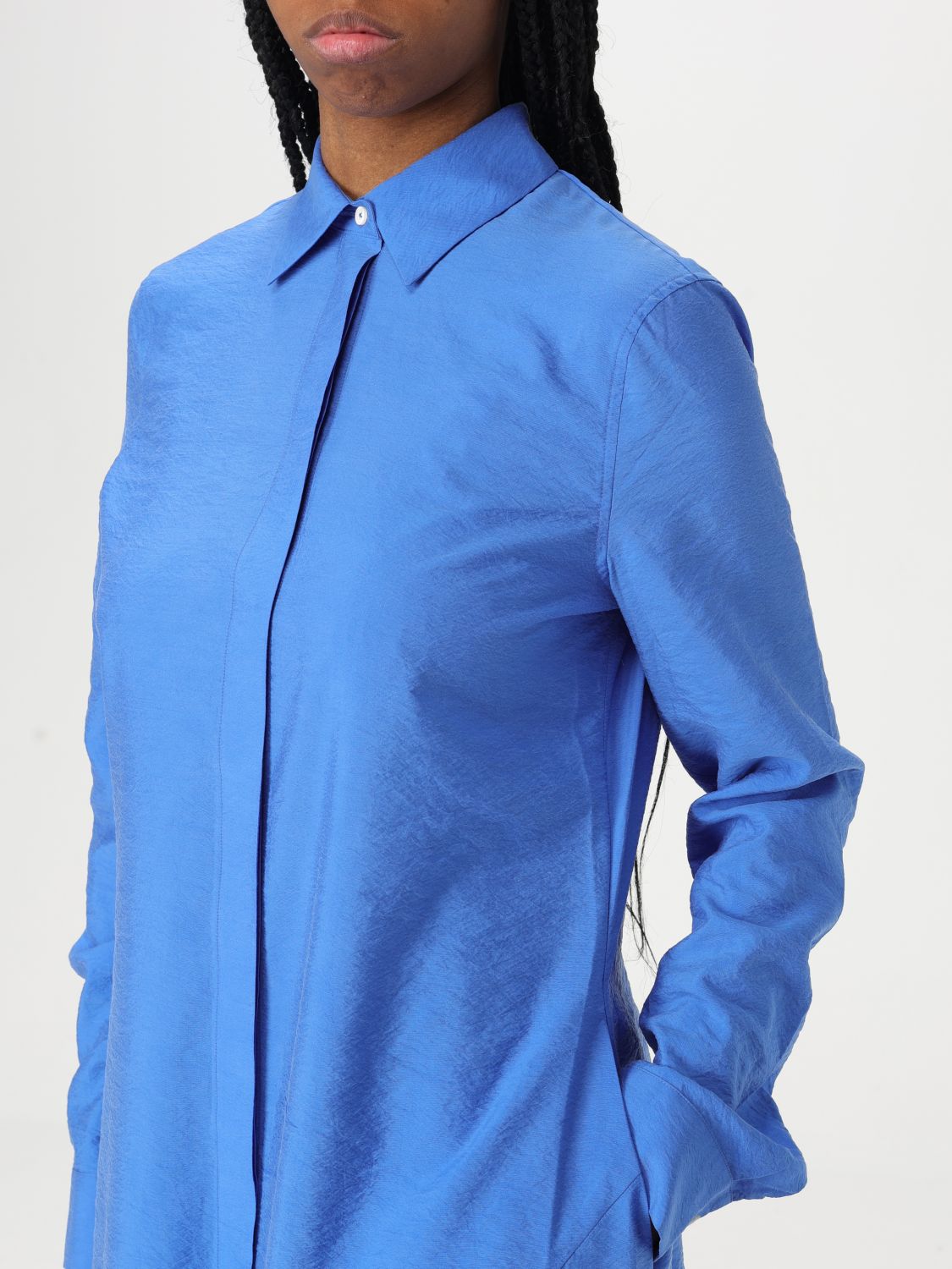 Toteme Dress Woman Gnawed Blue