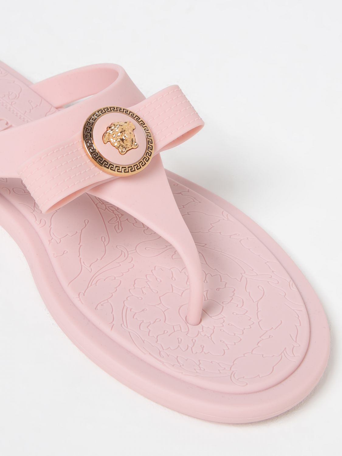 Versace Flat Sandals Woman Pink
