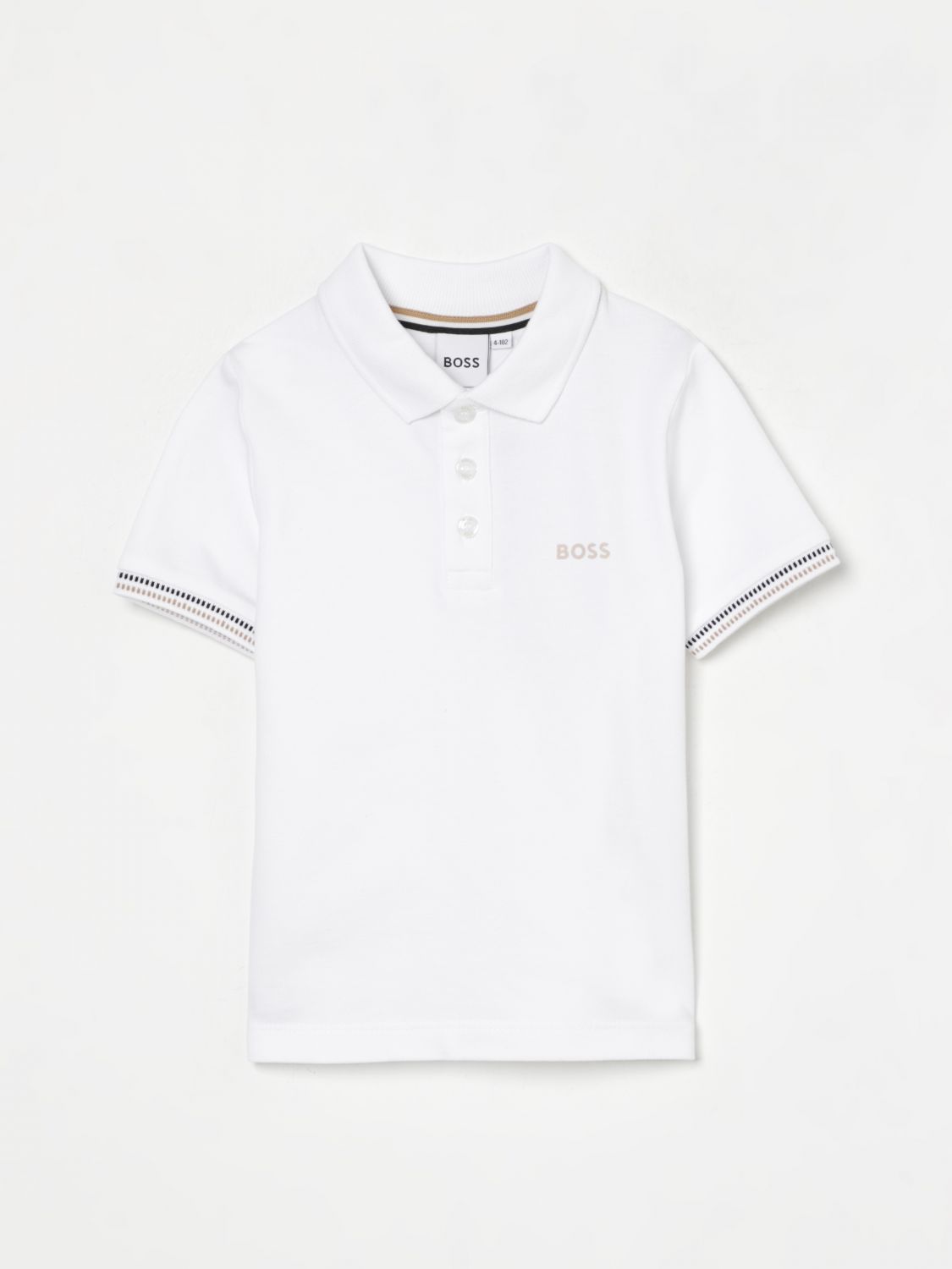 Boss Polo Shirt Kids White