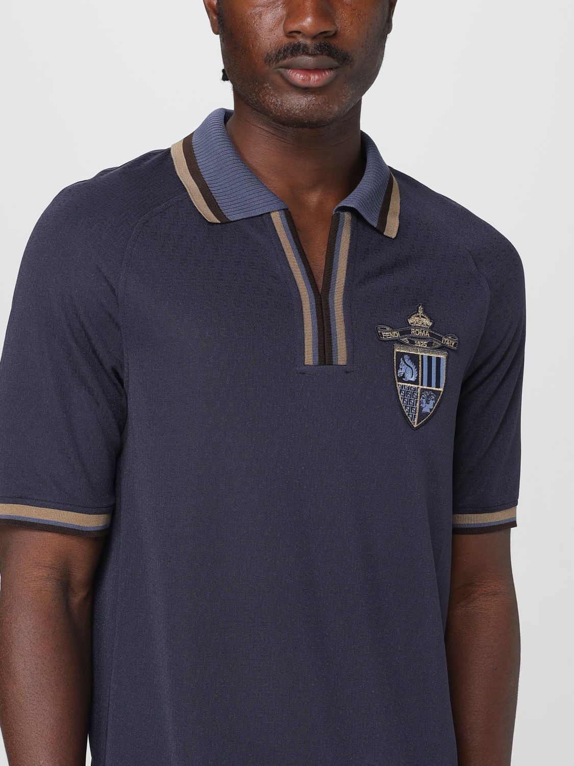 Fendi Polo Shirt Men Ocean