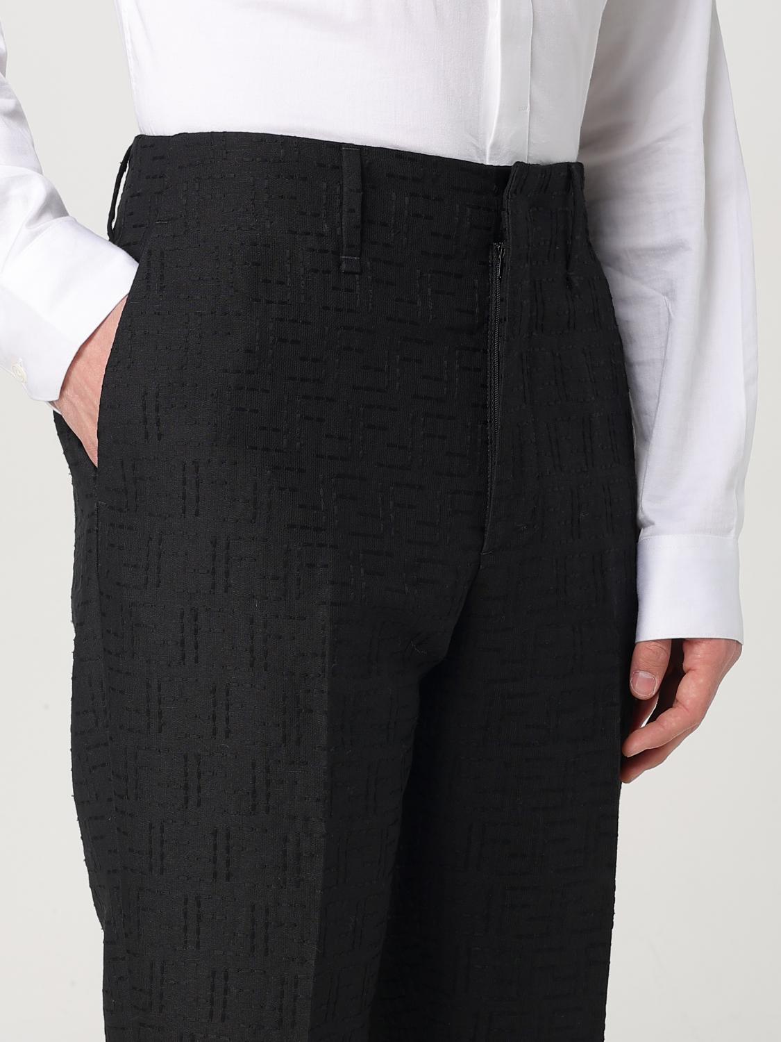 Fendi Pants Men Black