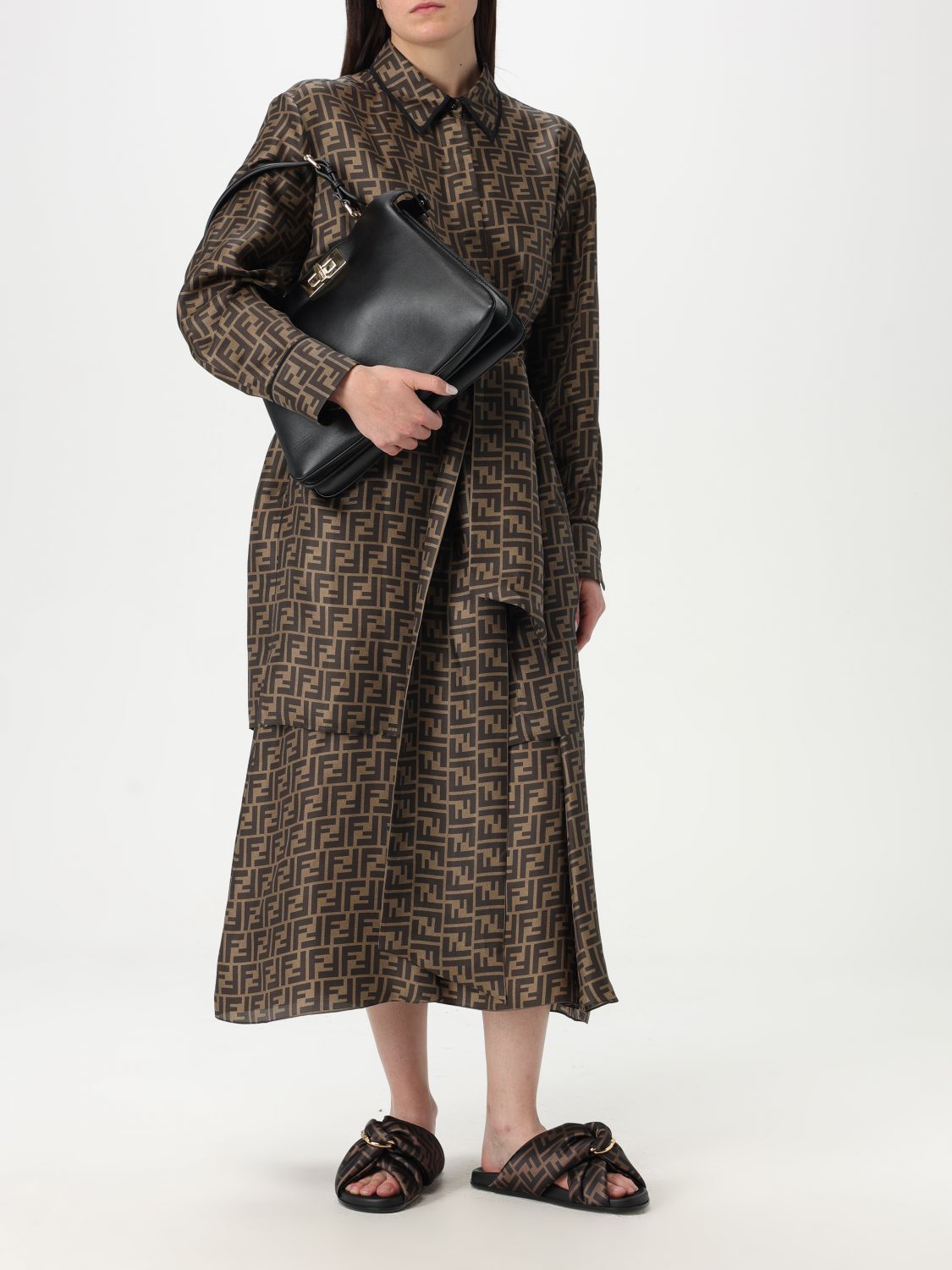 Fendi Dress Woman Mud