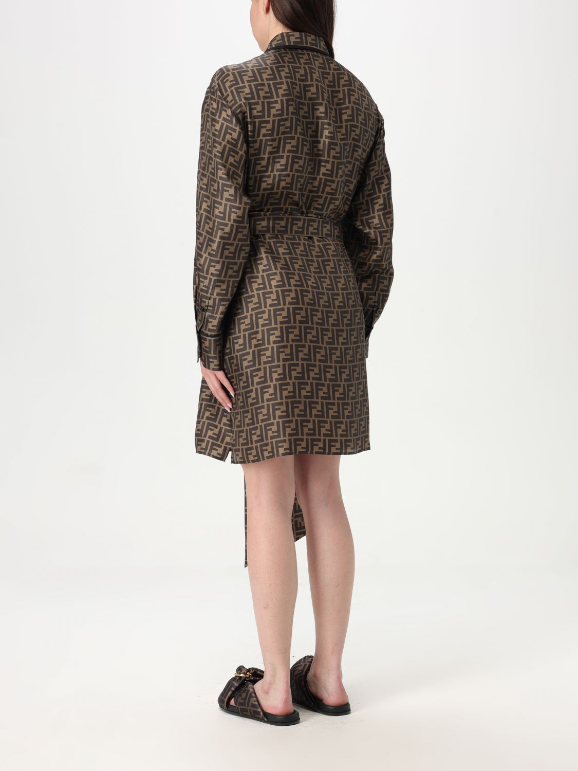 Fendi Dress Woman Mud