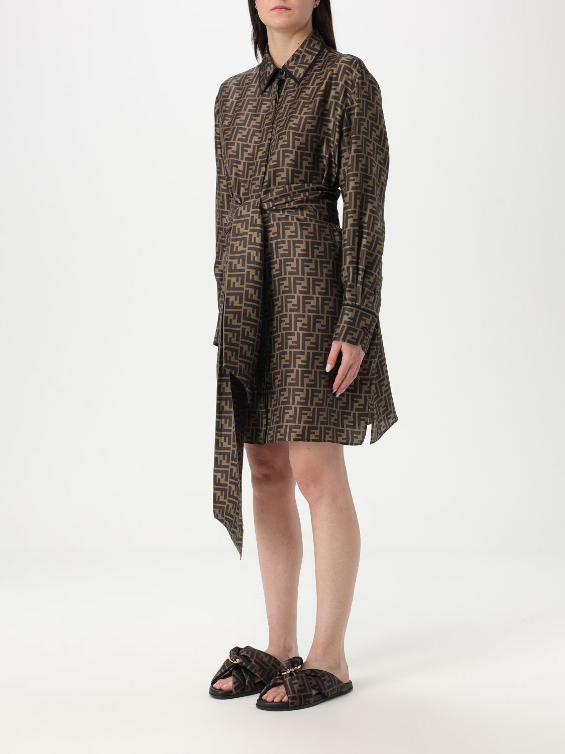 Fendi Dress Woman Mud
