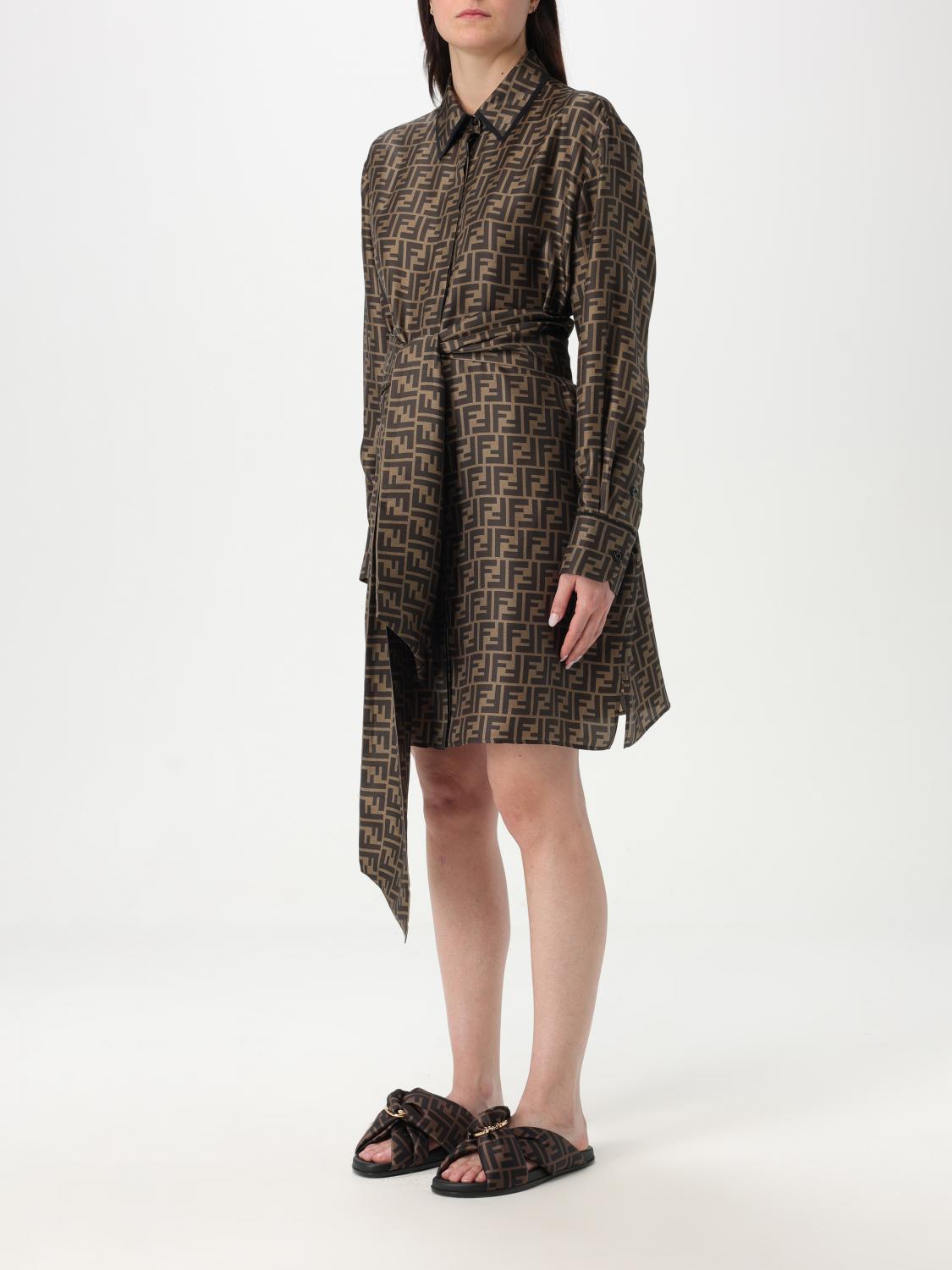 Fendi Dress Woman Mud