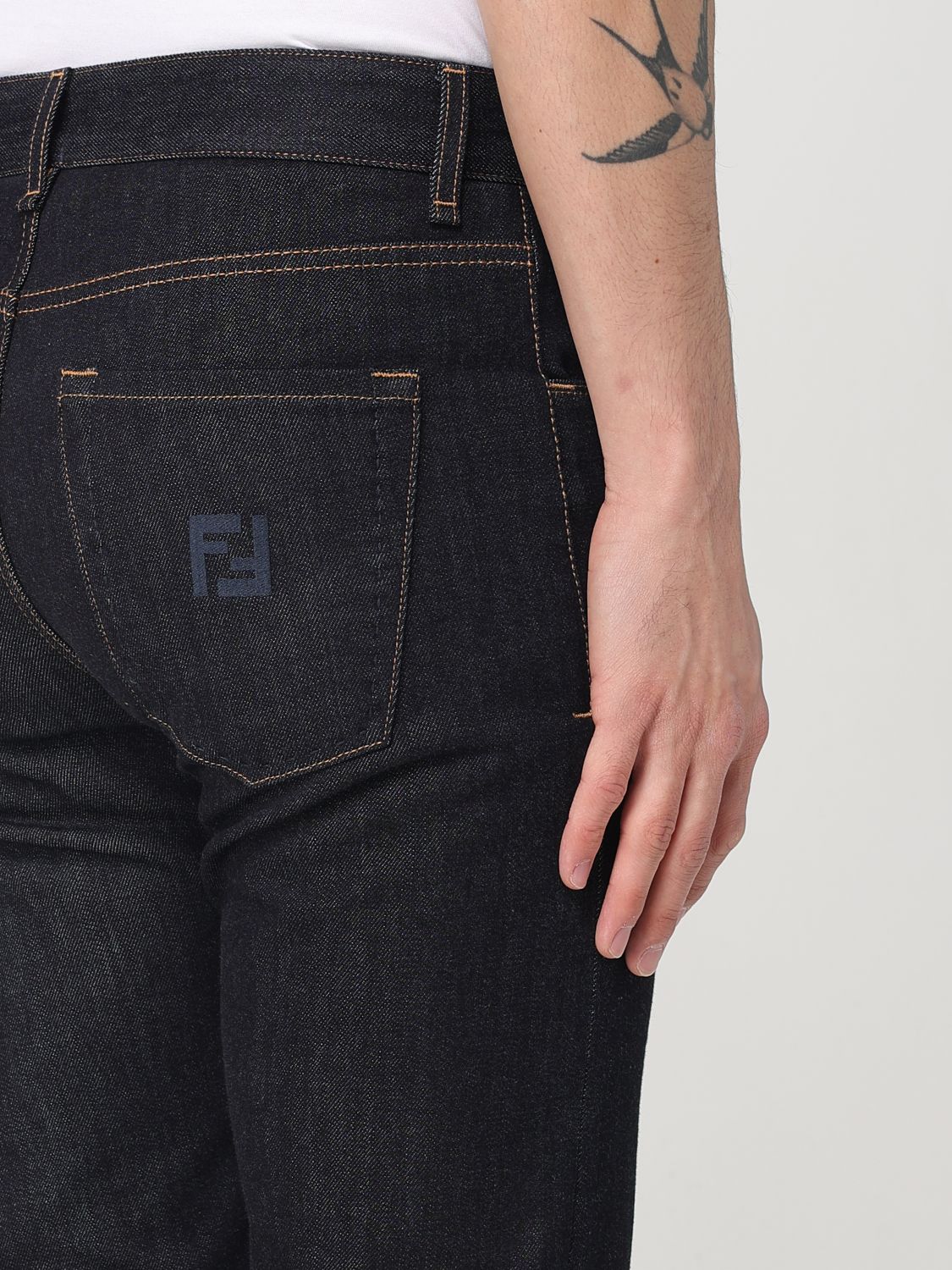 Fendi Jeans Men Blue