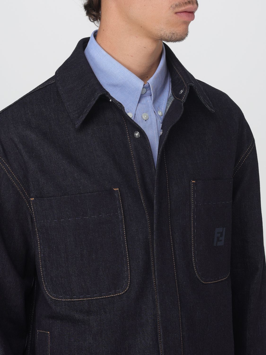 Fendi Jacket Men Indigo