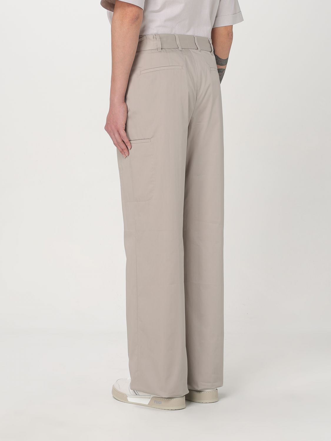 Fendi Pants Men Grey