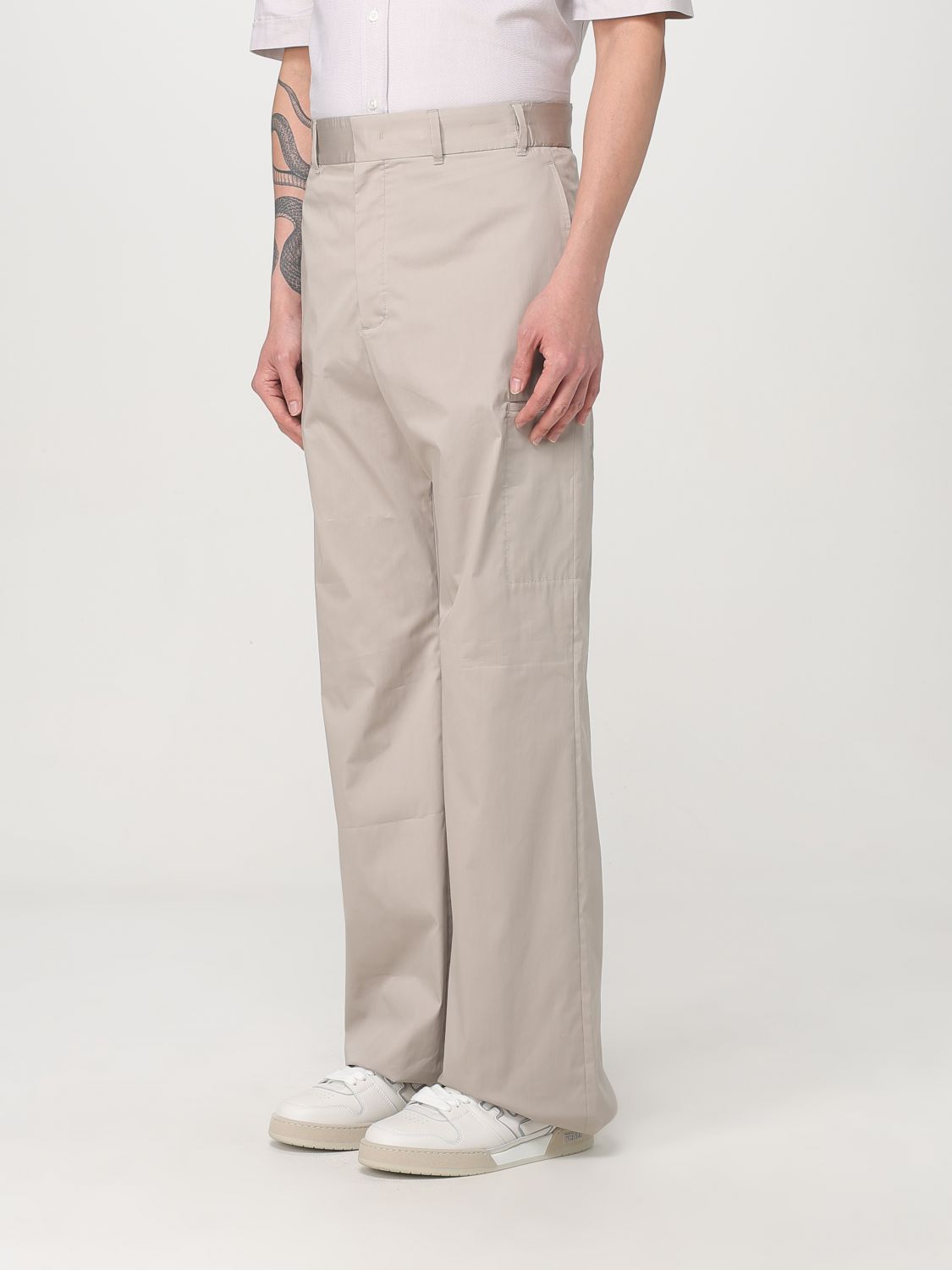 Fendi Pants Men Grey