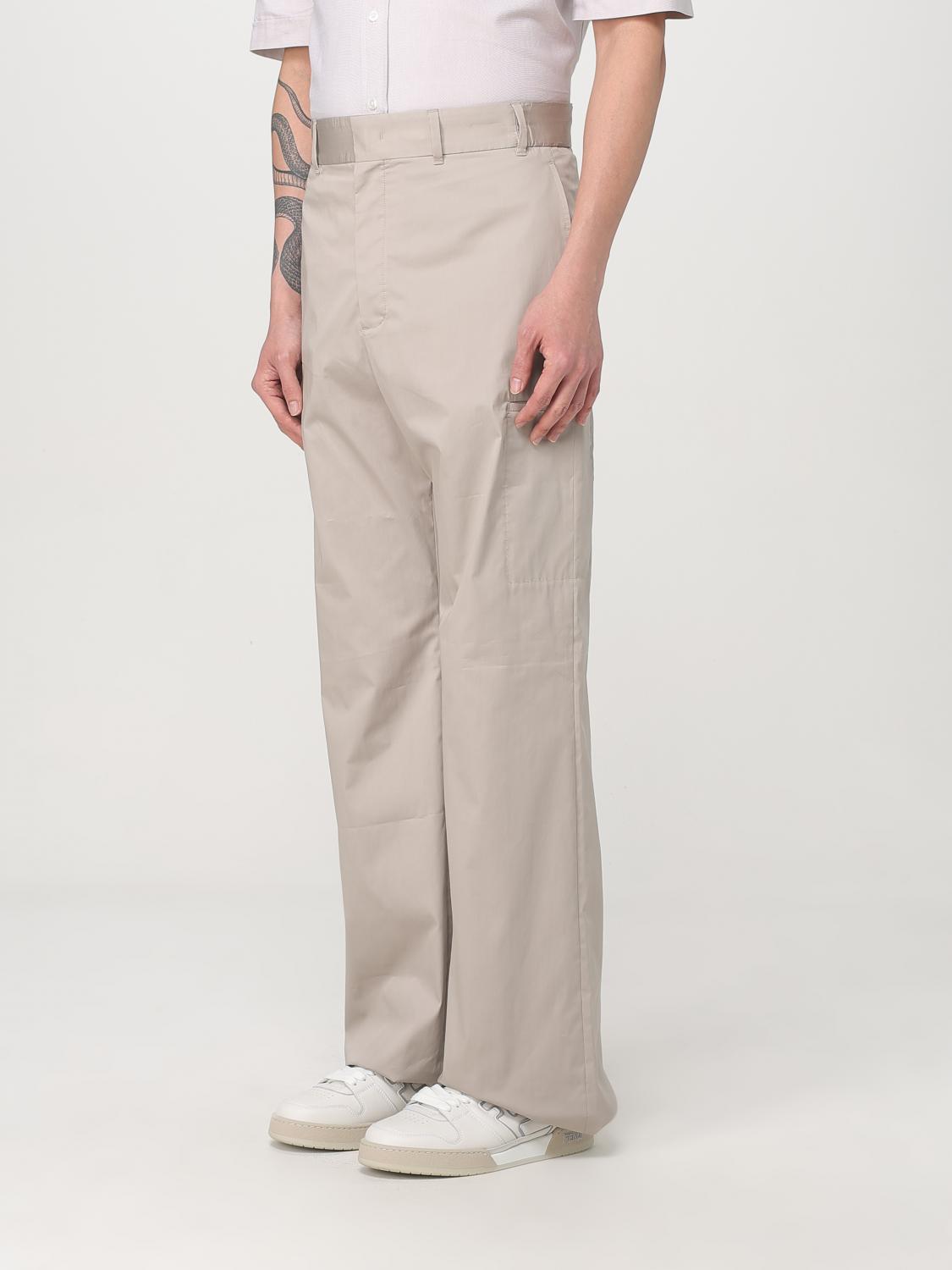 Fendi Pants Men Grey