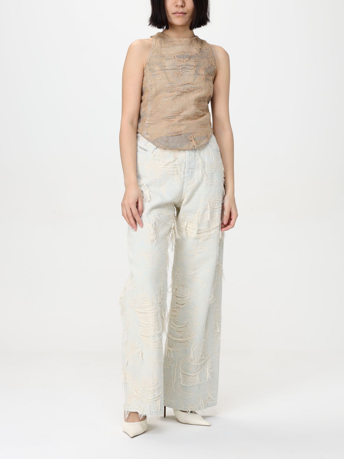 Diesel Jeans Woman Beige