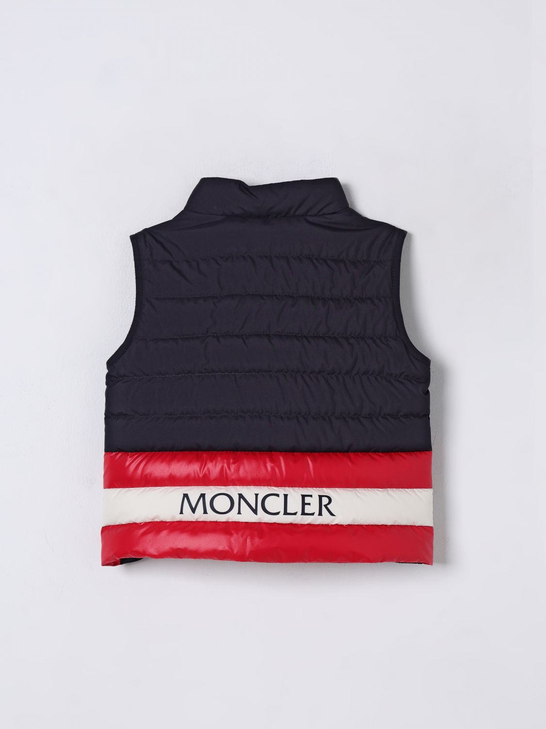Moncler Waistcoat Kids Blue