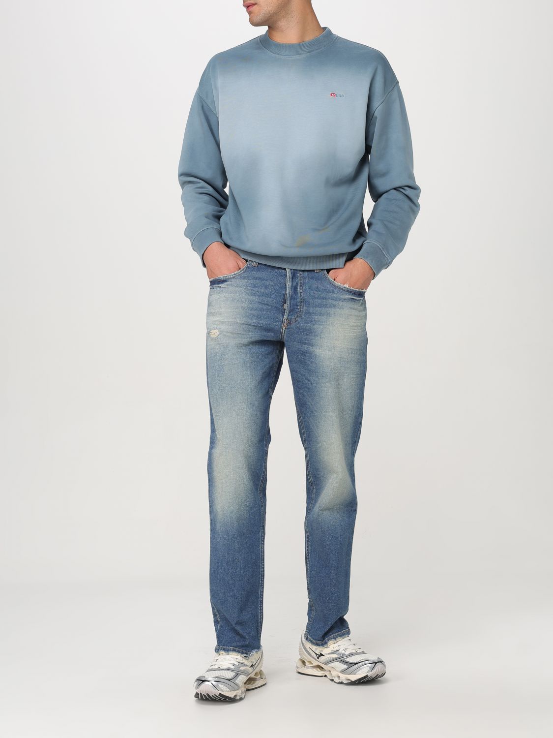 Diesel Sweatshirt Men Sky Blue