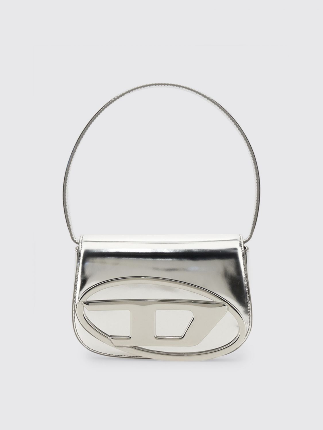 Diesel Shoulder Bag Woman Silver