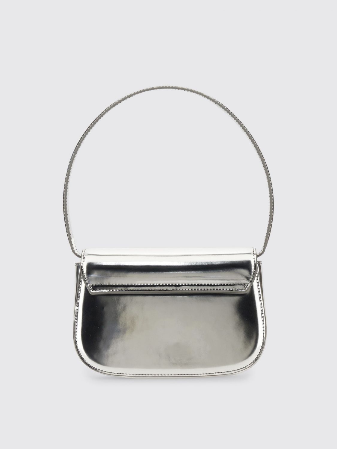 Diesel Shoulder Bag Woman Silver