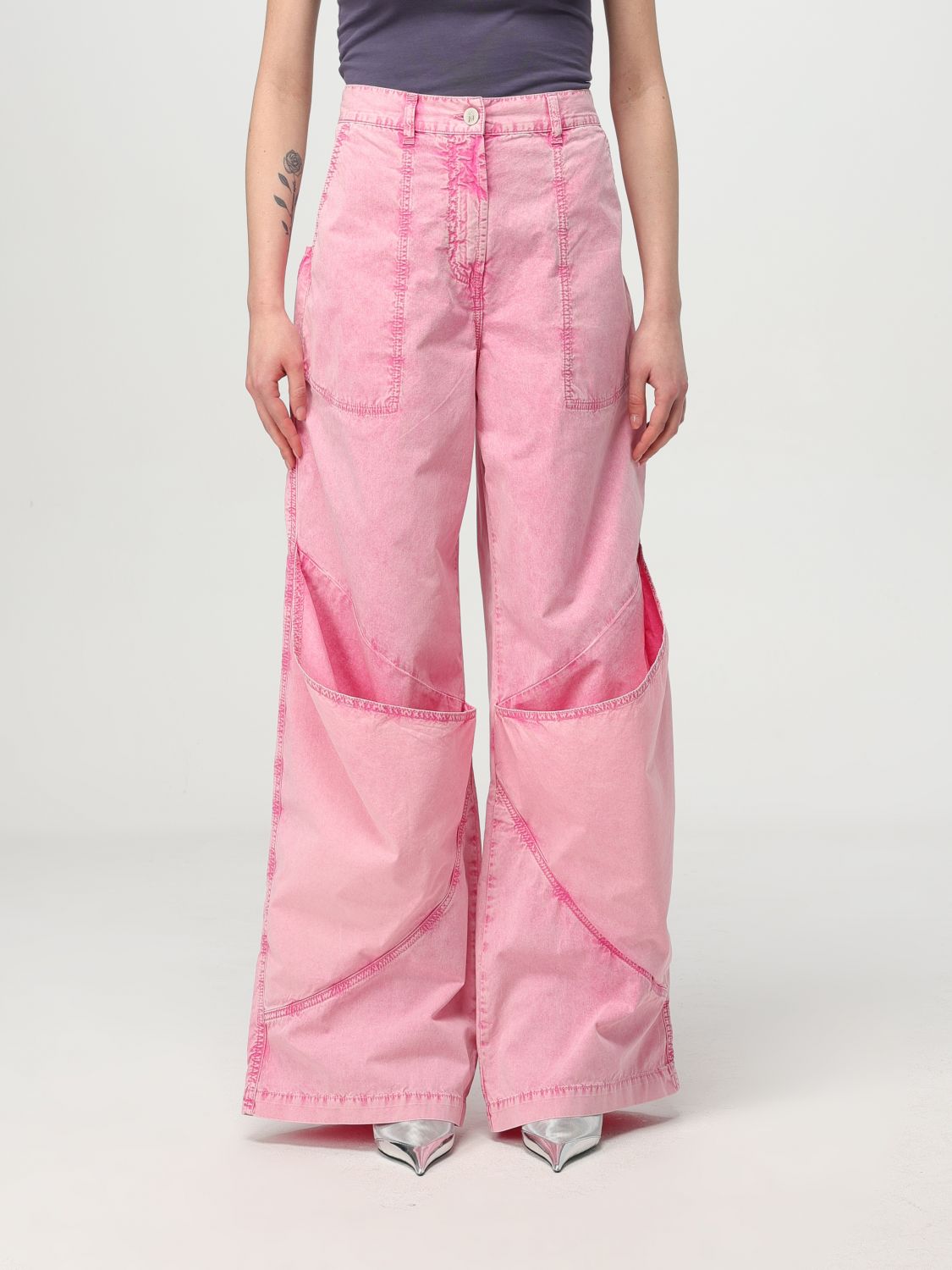 デニム・ジーパン THE ATTICO Woman Jeans Natural 250WCP00198DDC098AA THE ATTICO Woman Jeans Natural 250WCP00198DDC098AA