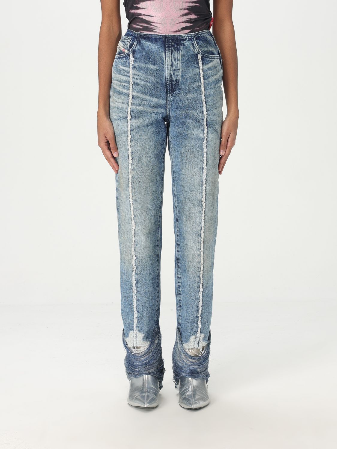 Diesel Jeans Woman Gnawed Blue