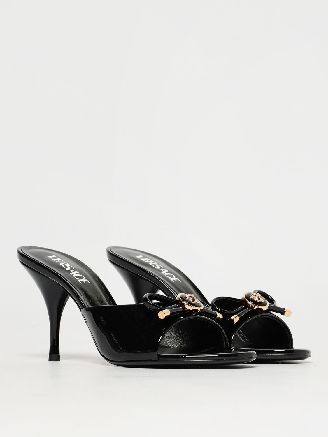 Versace Heeled Sandals Woman Black