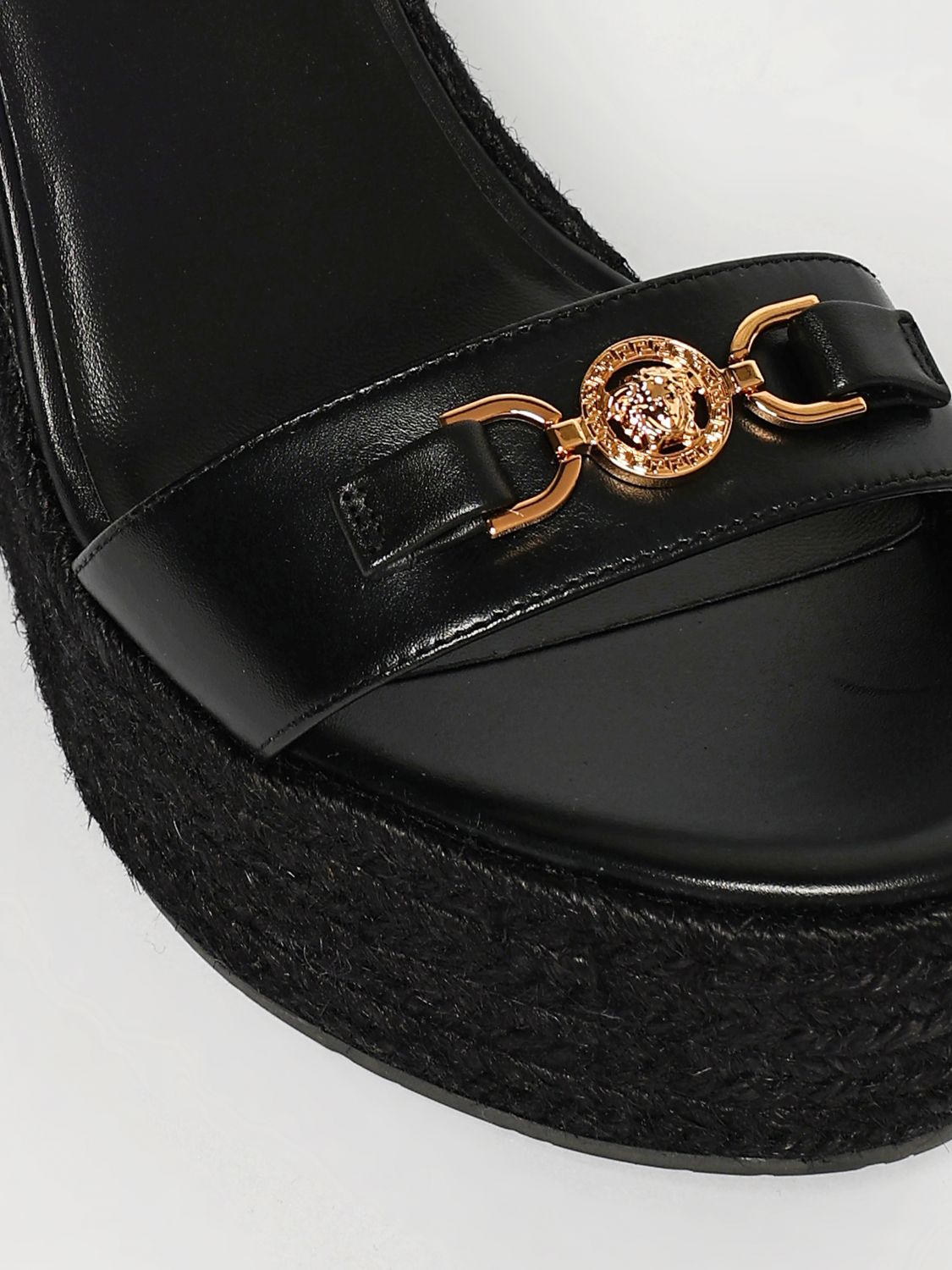 Versace Heeled Sandals Woman Black