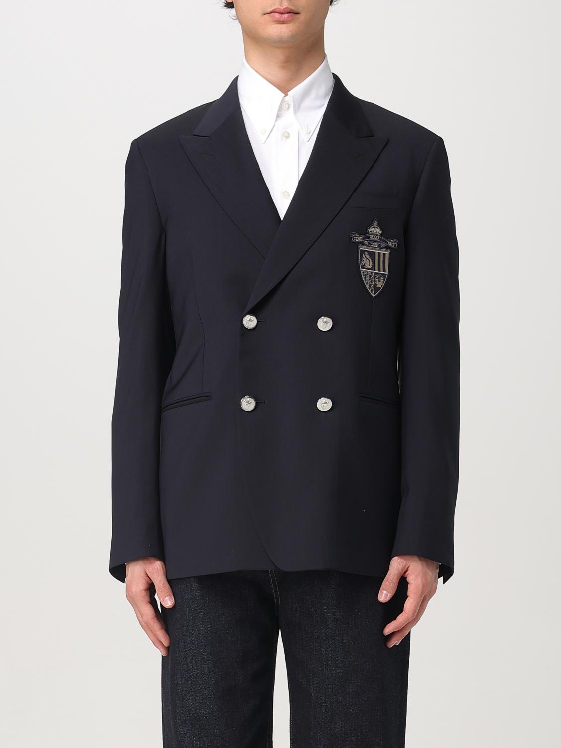 Fendi Blazer Men Blue