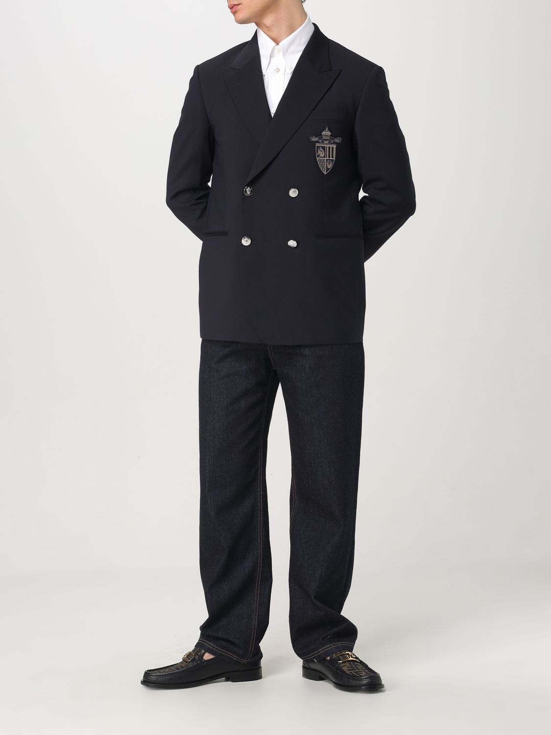 Fendi Blazer Men Blue