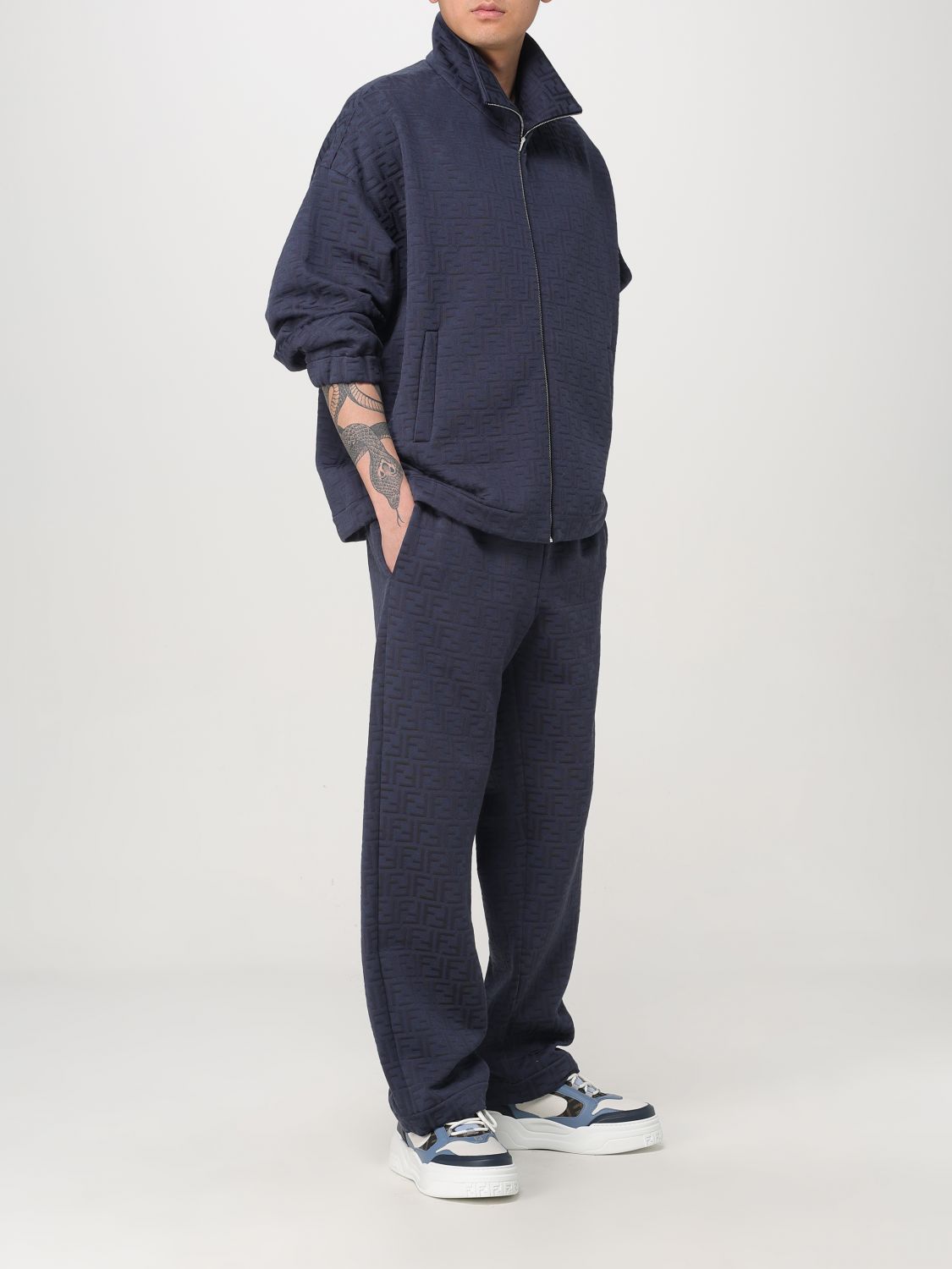 Fendi Pants Men Blue