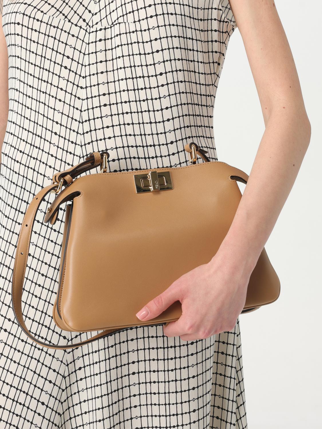 Fendi Shoulder Bag Woman Beige