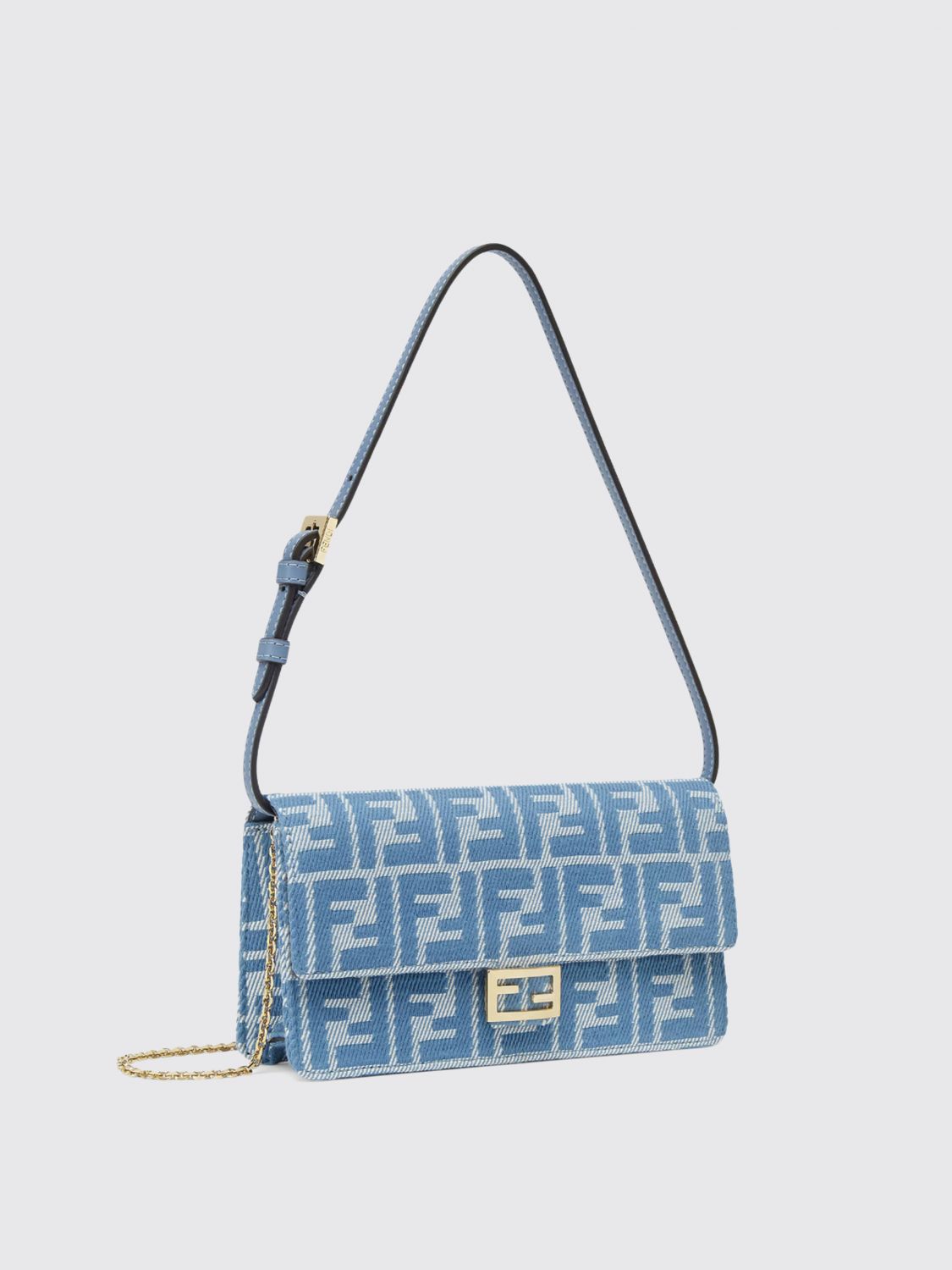 Fendi Crossbody Bags Woman Gnawed Blue