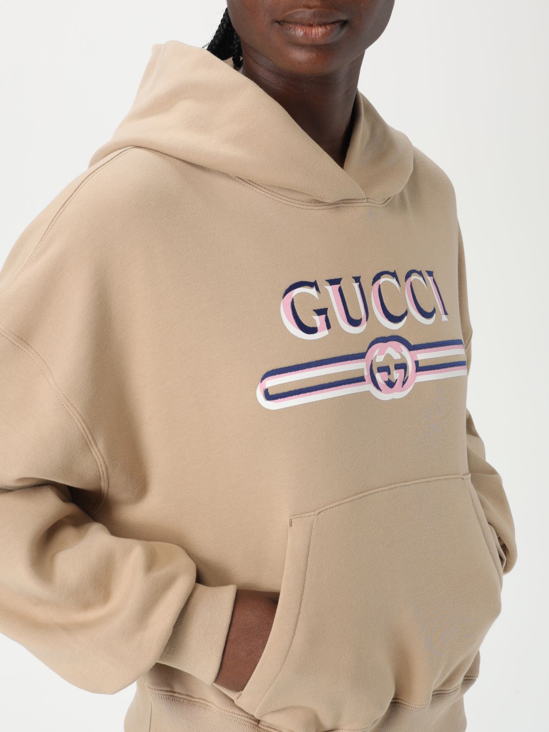 Gucci Sweatshirt Woman Beige