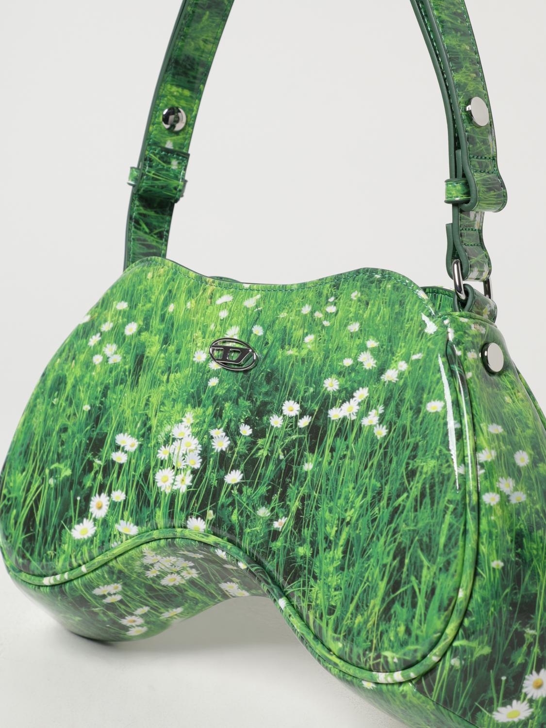 Diesel Shoulder Bag Woman Green