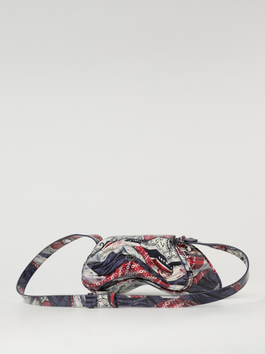 Diesel Shoulder Bag Woman Gnawed Blue