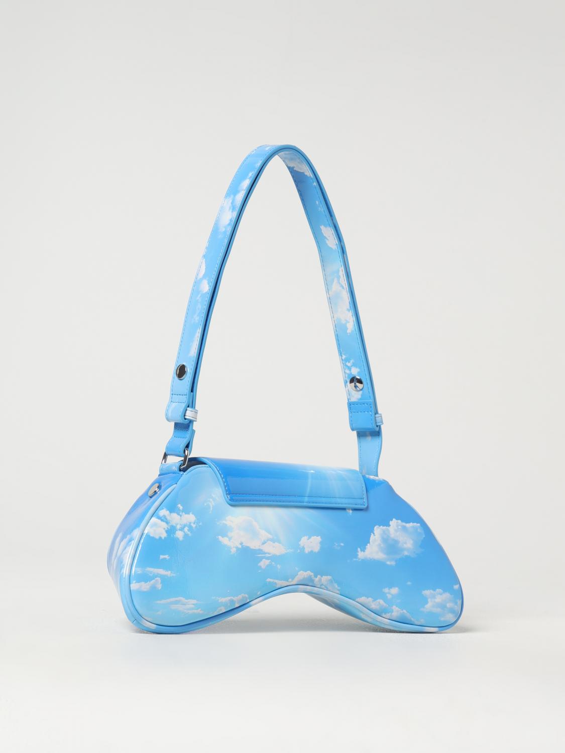 Diesel Shoulder Bag Woman Gnawed Blue