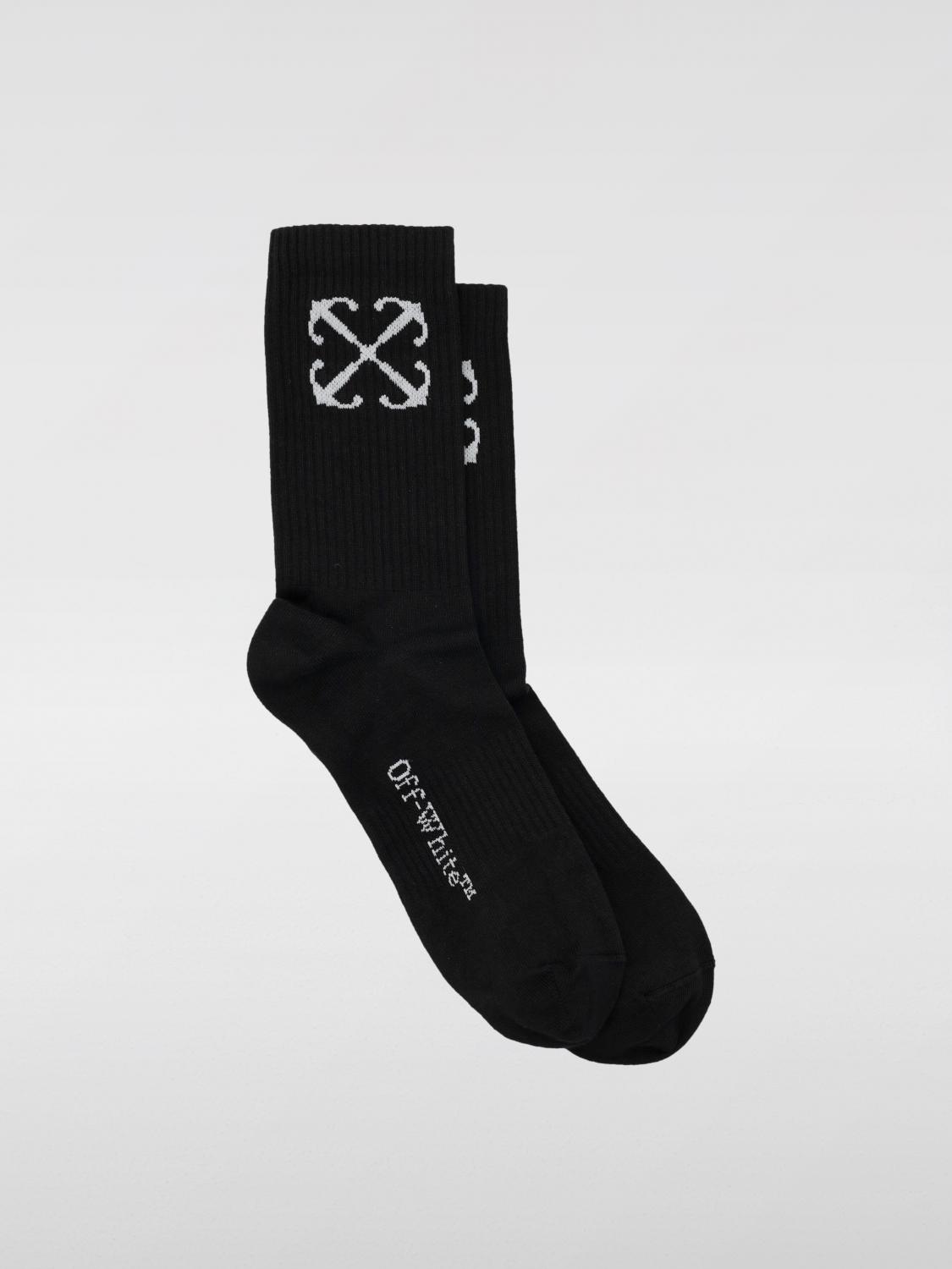 Off White Socks Men Black