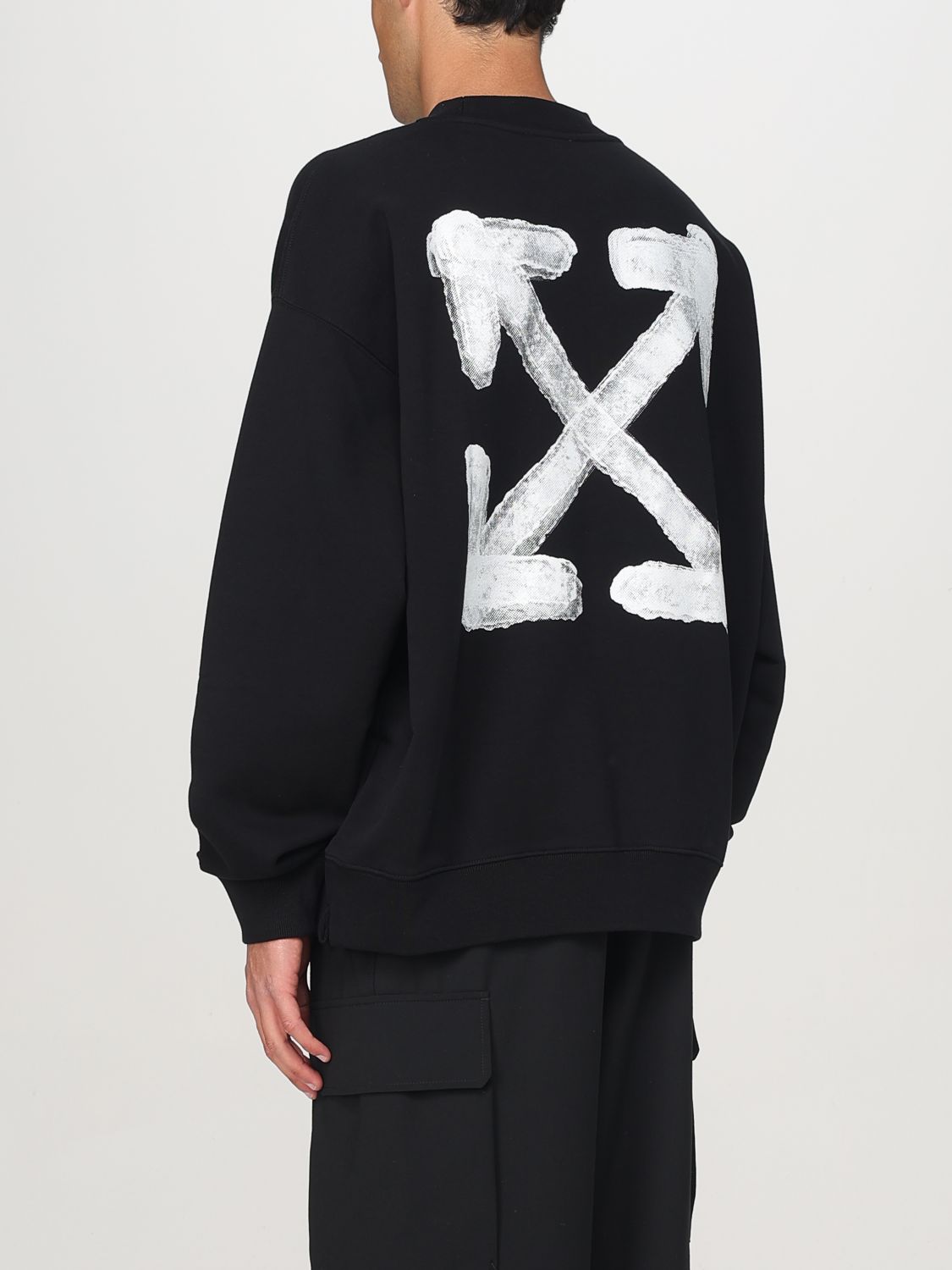 Off White Sweatshirt Men Black