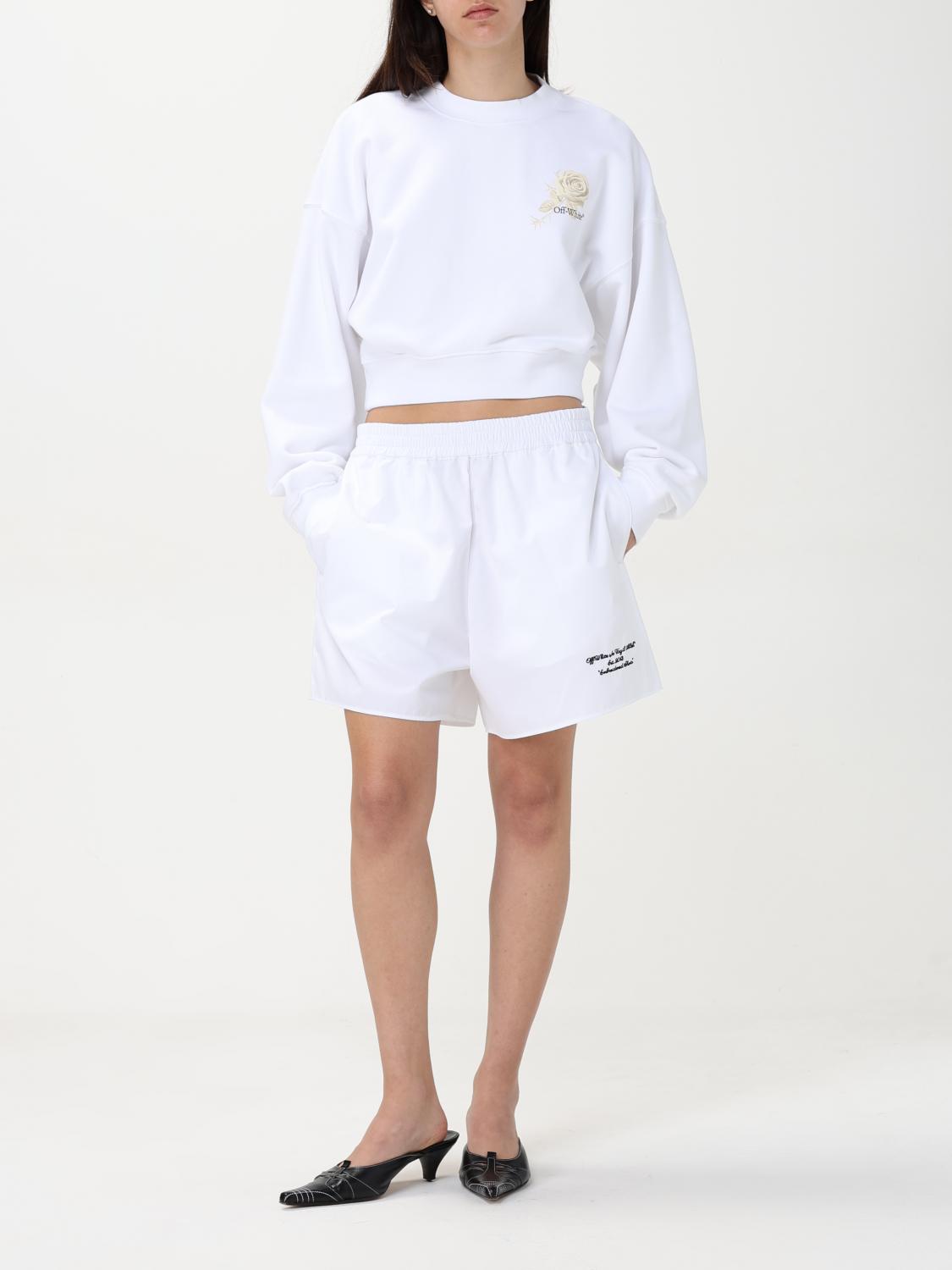 Off White Sweatshirt Woman White