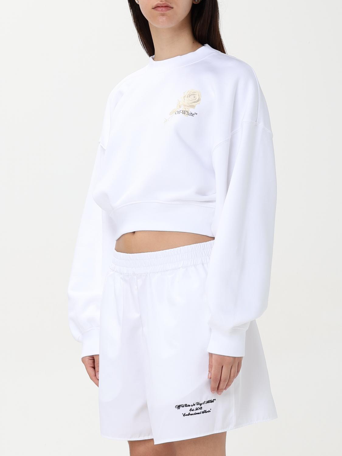 Off White Sweatshirt Woman White