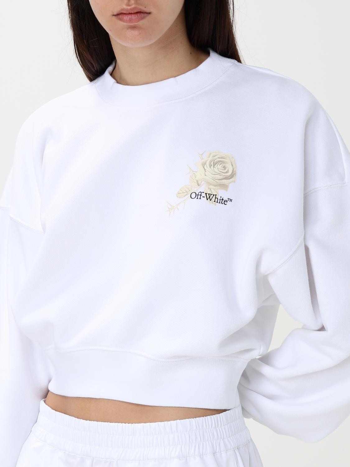 Off White Sweatshirt Woman White