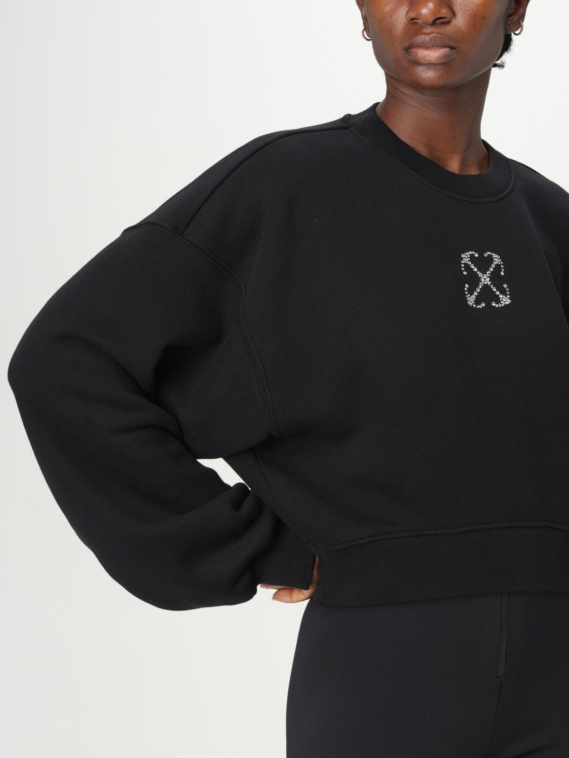 Off White Sweatshirt Woman Black