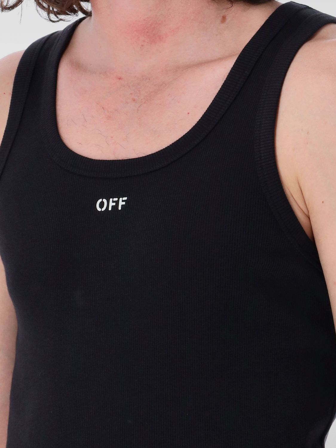 Off White Tank Top Men White