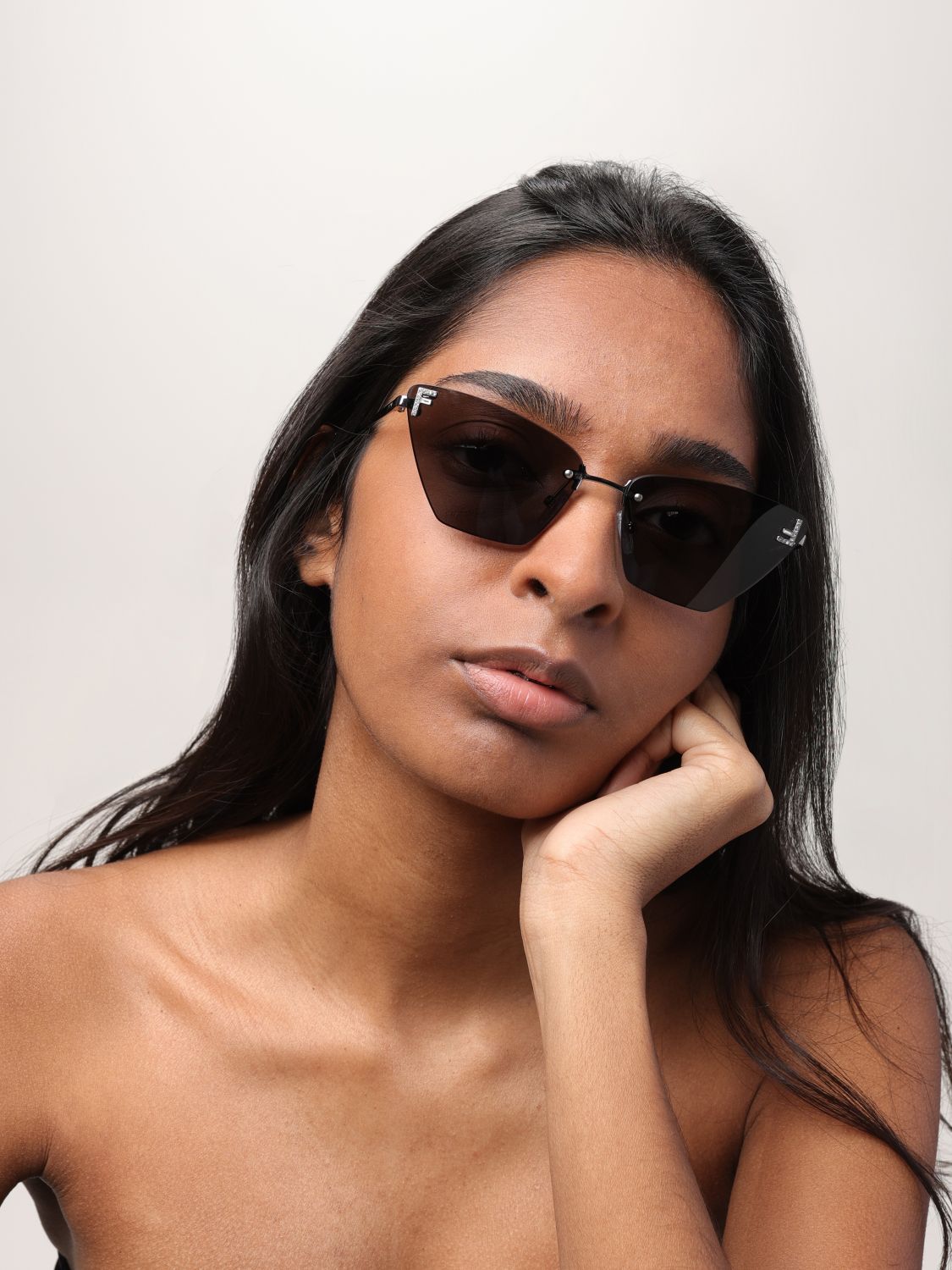 Fendi Sunglasses Woman Grey