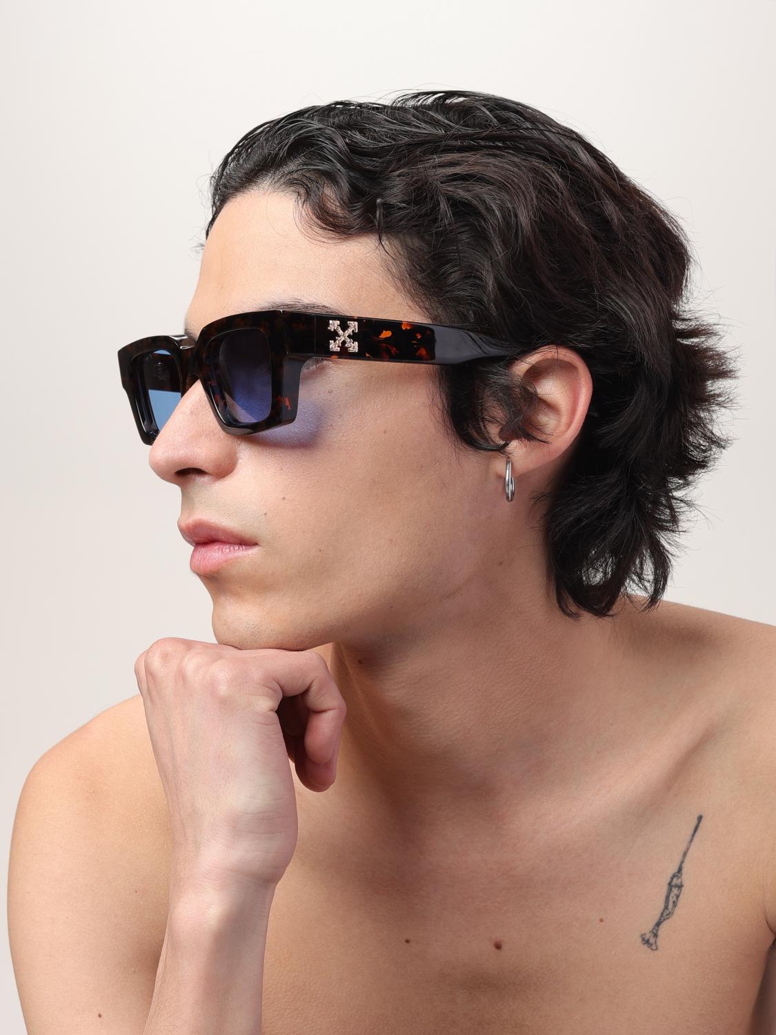 Off White Sunglasses Men Brown