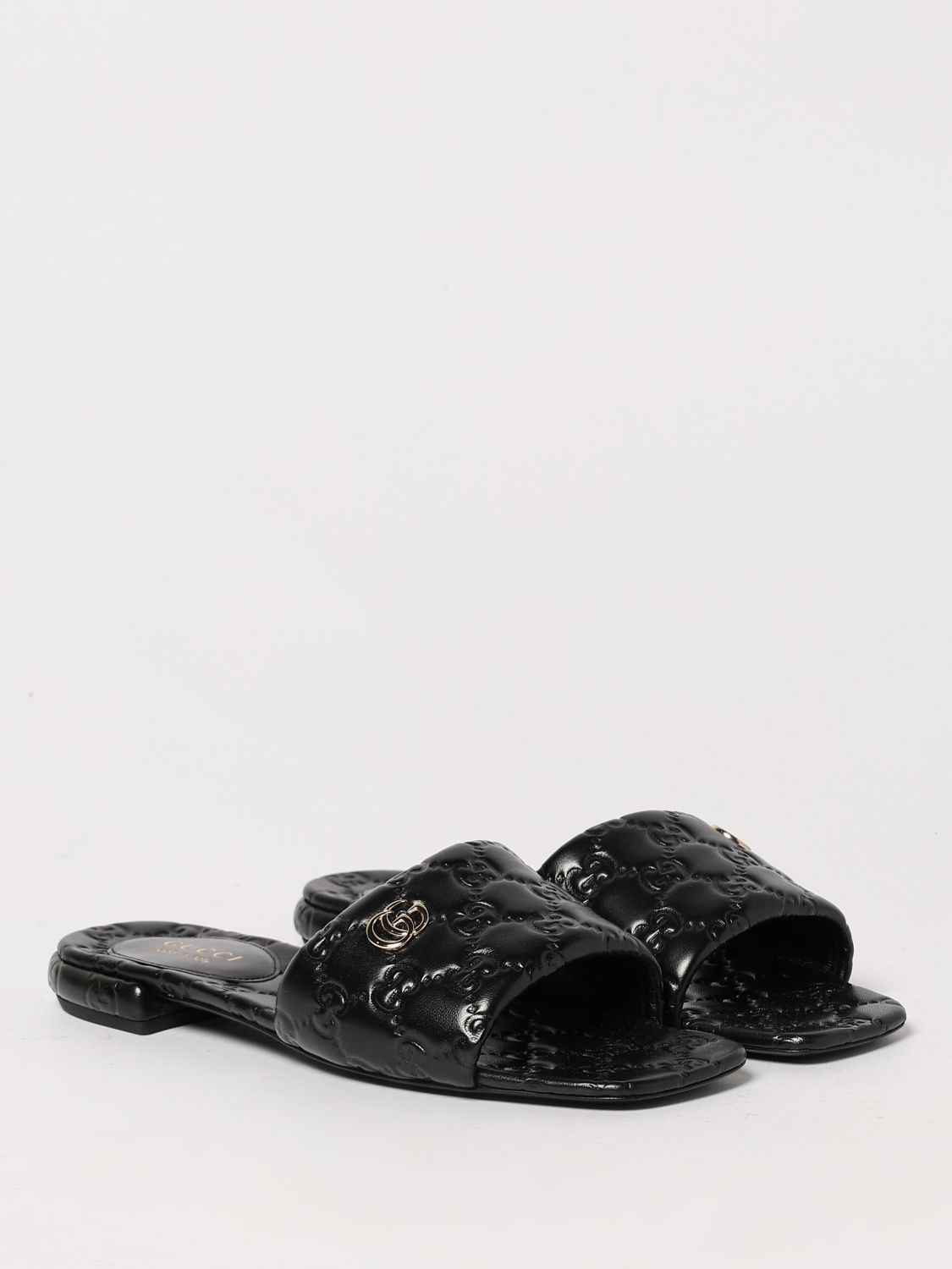 Gucci Flat Sandals Woman Black