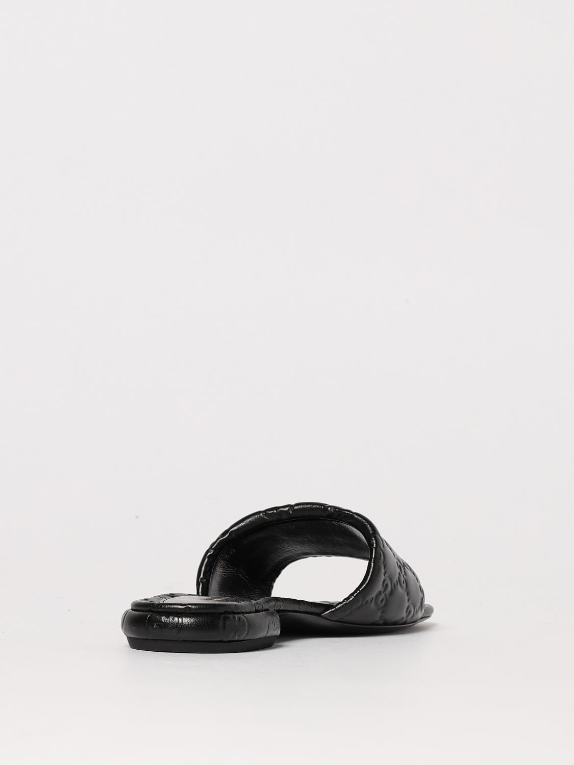 Gucci Flat Sandals Woman Black