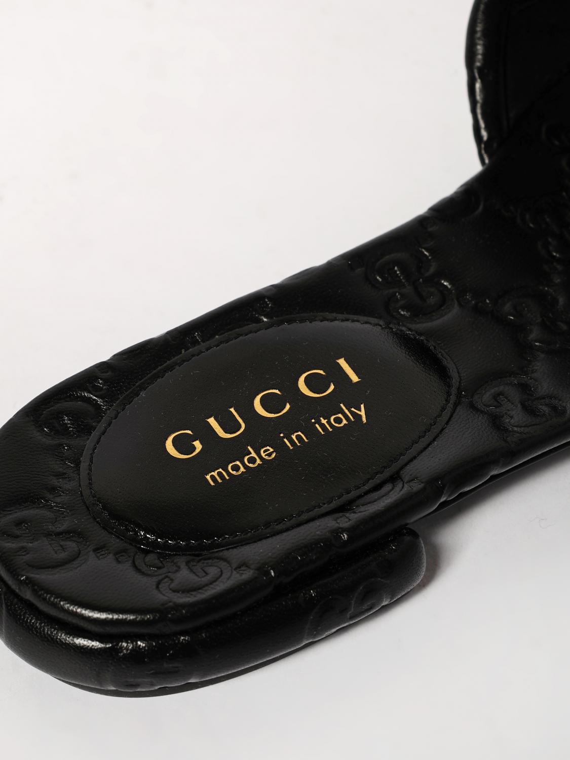 Gucci Flat Sandals Woman Black