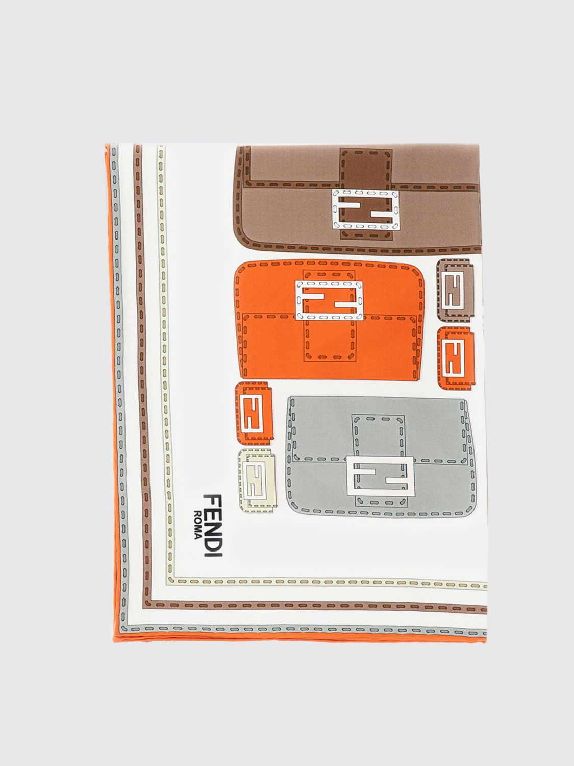 Fendi Neck Scarf Woman Beige