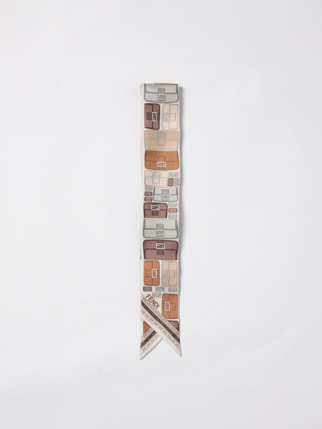 Fendi Neck Scarf Woman Beige